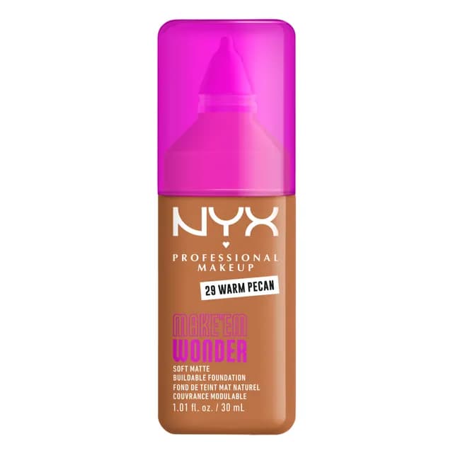 NYX Professional Makeup Make Em Wonder Foundation 29 Warm Pecan 30 ml