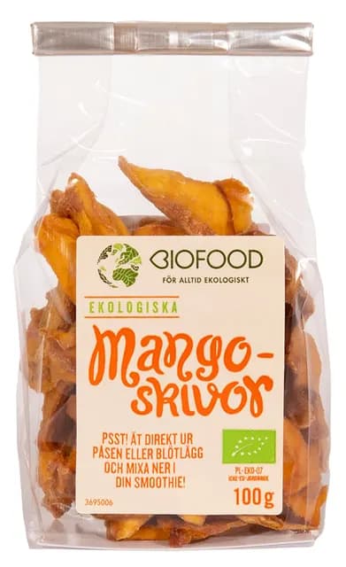 Biofood Mangoskivor Torkade 100 g