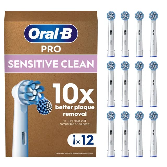 Oral-B Sensitive Clean Borsthuvuden 12 st