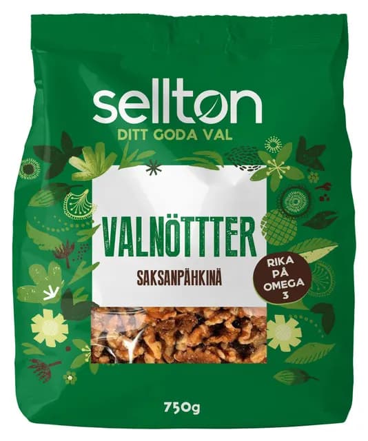 Sellton Valnötter 750 g