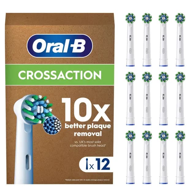 Oral-B Cross Action Borsthuvuden 12 st