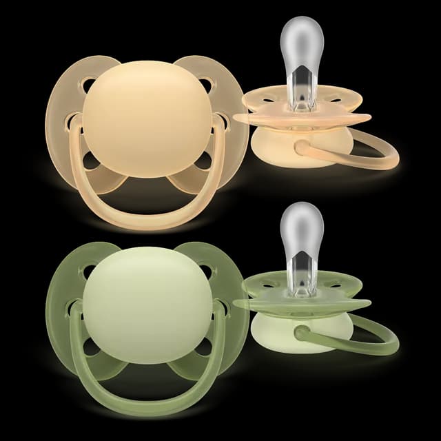 Philips Avent Ultra Soft Napp Grön & Gul 6-18 mån 2-pack