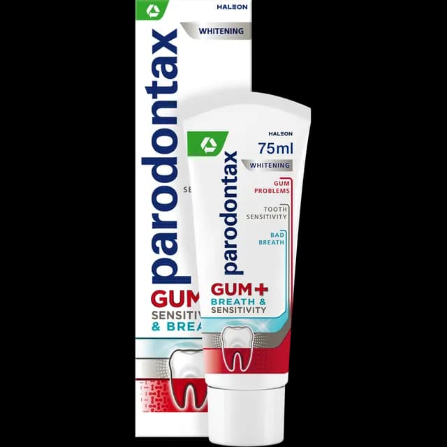 Parodontax Gum+Sensitivity & Breath Whitening Tandkräm 75 ml