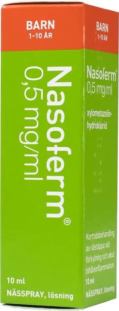 Nasoferm Barn, Nässpray 0,5mg/ml 10 ml