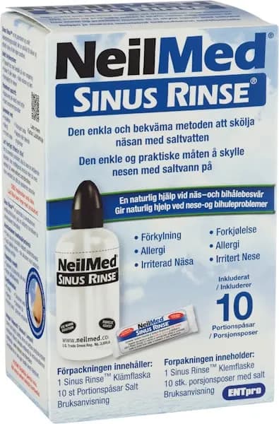 NeilMed Sinus Rinse Nässköljare med 10 saltpåsar