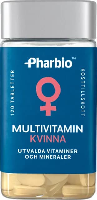 Pharbio Multivitamin Kvinna 120 tabletter