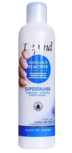 Depend Nagellacksremover supersnabb blå 250 ml