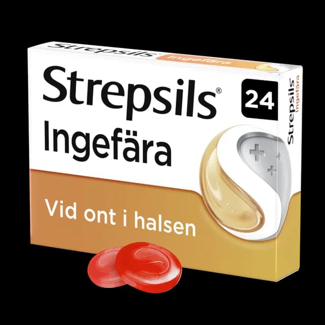 Strepsils Ingefära Sugtabletter 24 st