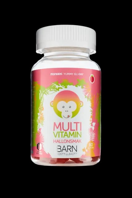 Monkids Multivitamin Hallon Barn 60 tuggtabletter