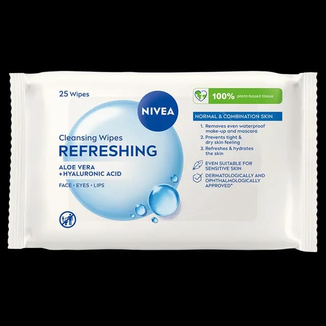 NIVEA Ansiktsservetter Refreshing Cleansing Wipes 25 st