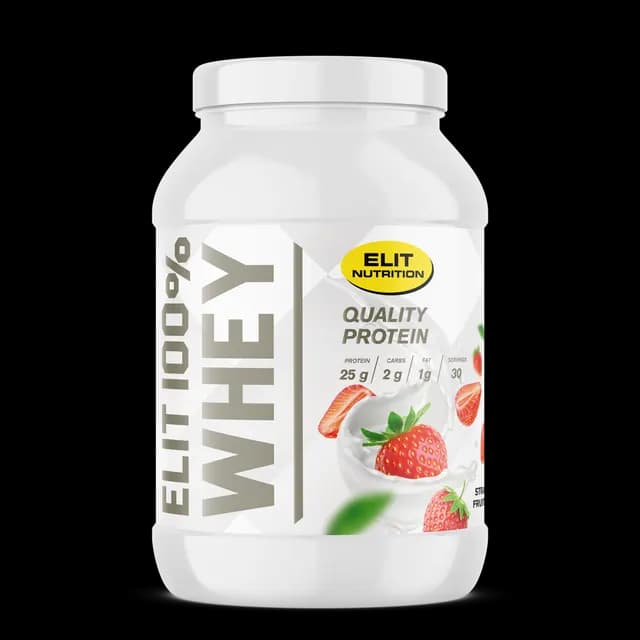 Elit Nutrition 100% Whey Laktosfritt Proteinpulver Strawberry Fruit 900 g