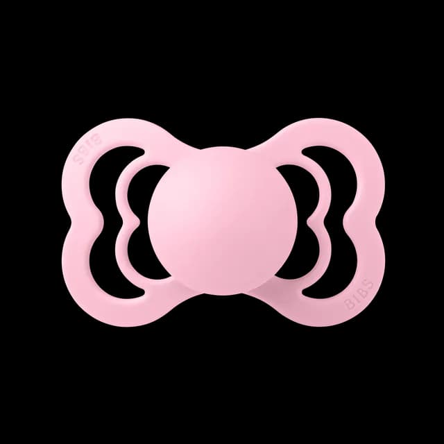 BIBS Supreme Silicone Size 2 Baby Pink