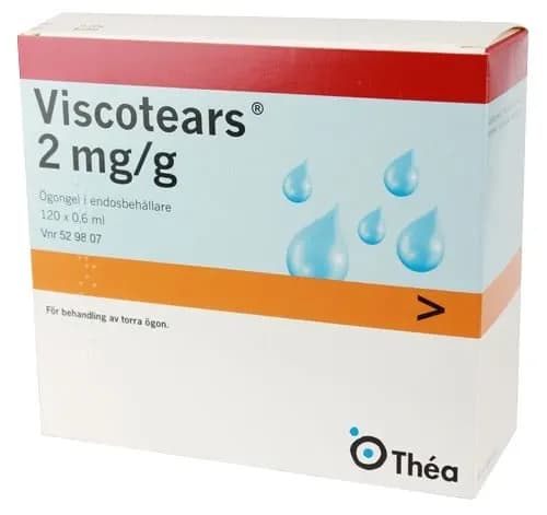 Viscotears, ögongel i endosbehållare 2 mg/g 120 x 0,6 ml