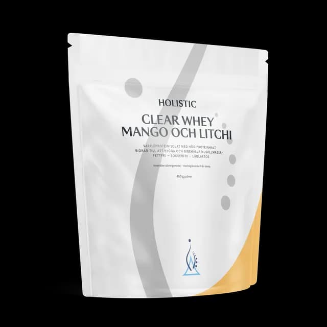 Holistic Clear Whey Vassleproteinisolat Mango och Litchi 400 g