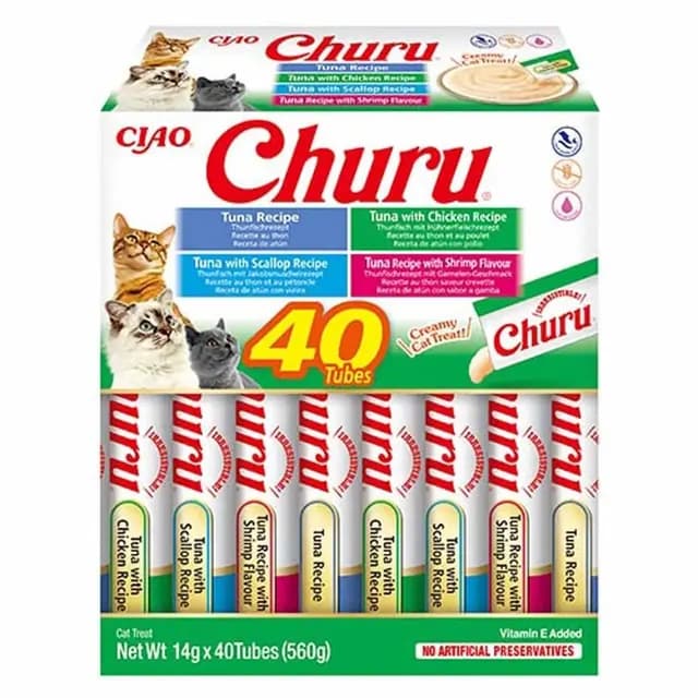 Churu Cat Tuna & Seafood Varieties 40 st