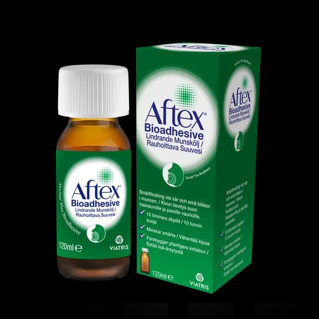 Aftex Bioadhesive Lindrande Munskölj 120ml