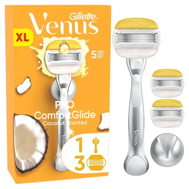 Gillette Venus Pro ComfortGlide Coconut & Olay Rakhyvel med 3 st Rakblad