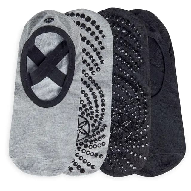 Gaiam Grippy Yoga Socks Dovetail 2-pack
