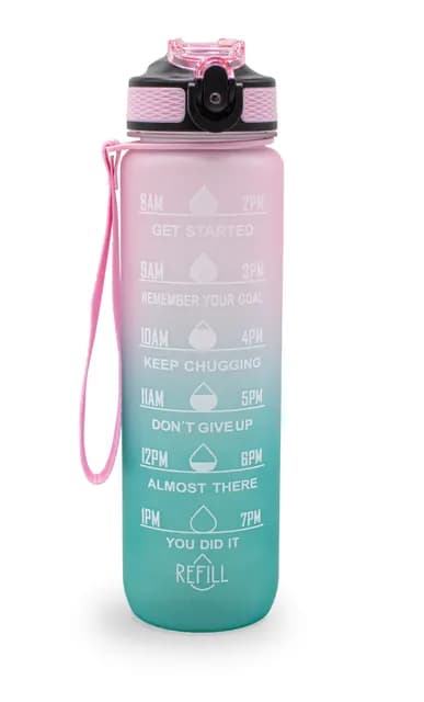 Sthlm Hydra Bottle Shiny Light Pink/Shiny Turqoise 1 Liter