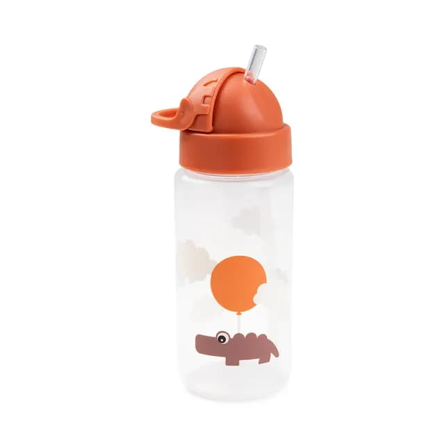 Done by Deer Sugrörsflaska Happy clouds Papaya 350 ml