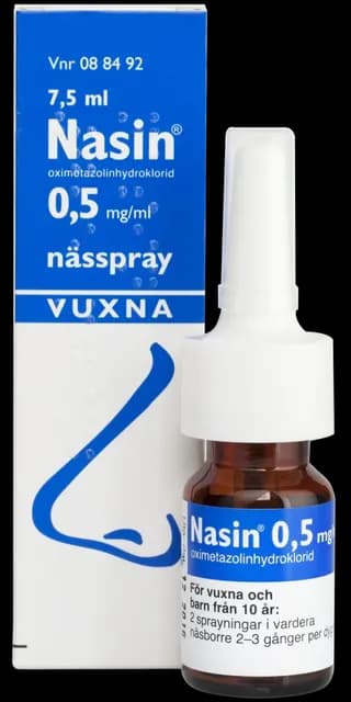 Nasin Nässpray lösning 0,5 mg/ml 7,5 ml