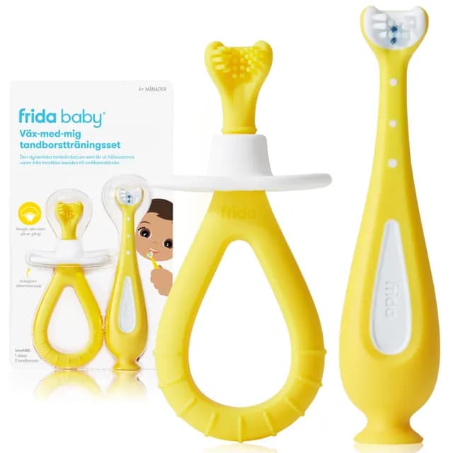 Frida Baby Väx-med-mig tandborstträningsset
