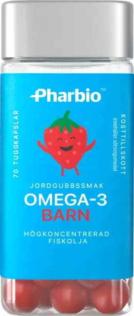 Pharbio Omega-3 Barn 70 kapslar