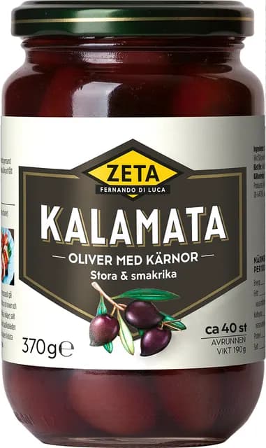 Zeta Kalamataoliver med Kärnor 370 g