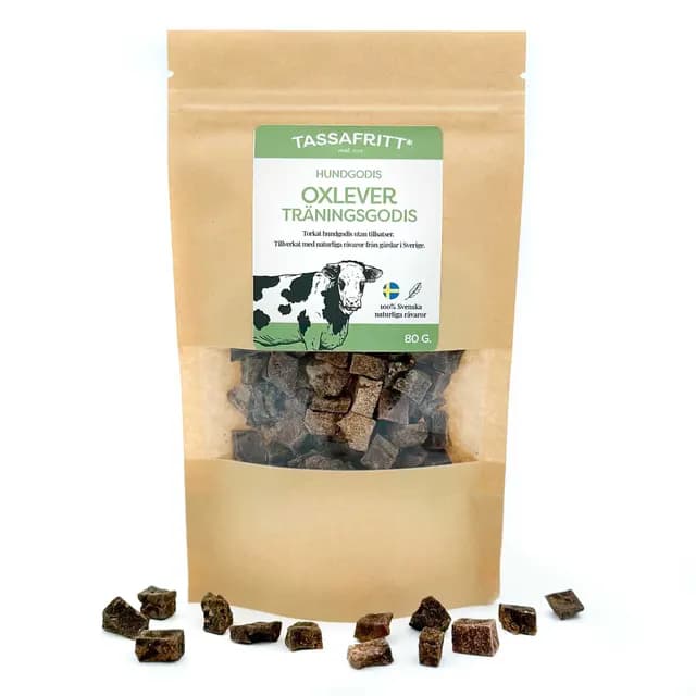 TassaFritt Oxlever Träningsgodis 80 g