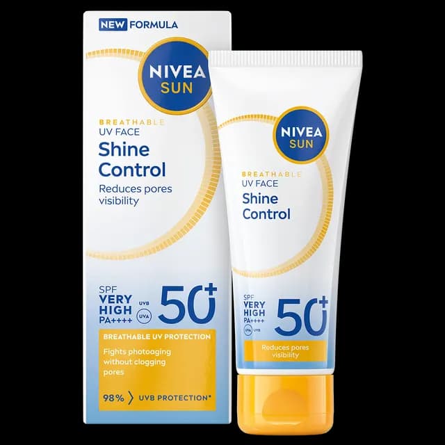 NIVEA SUN Solskydd ansikte UV Face Shine Control SPF50+ 40 ml