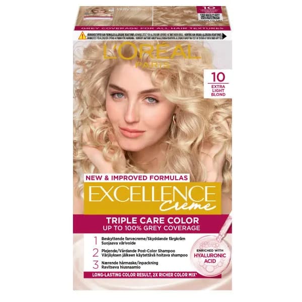 L'Oréal Paris Excellence Creme Permanent Hårfärg 10 Extra Light Blonde