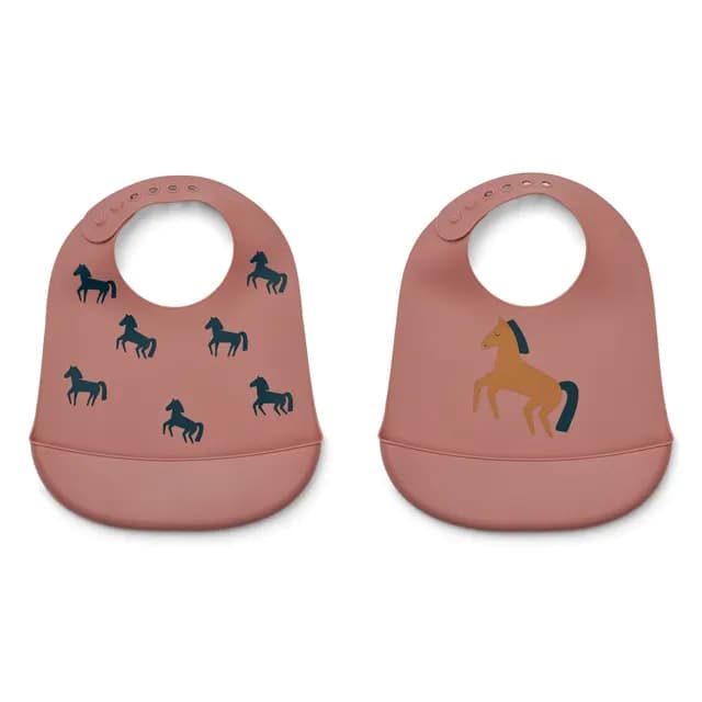 LIEWOOD Tilda Silikonhaklappar Horses 2-pack