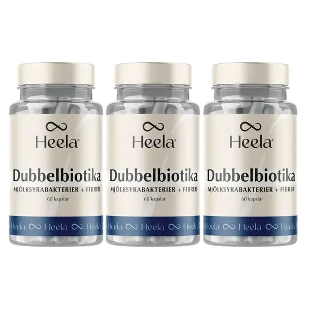 Heela Dubbelbiotika 60 kapslar 3-pack
