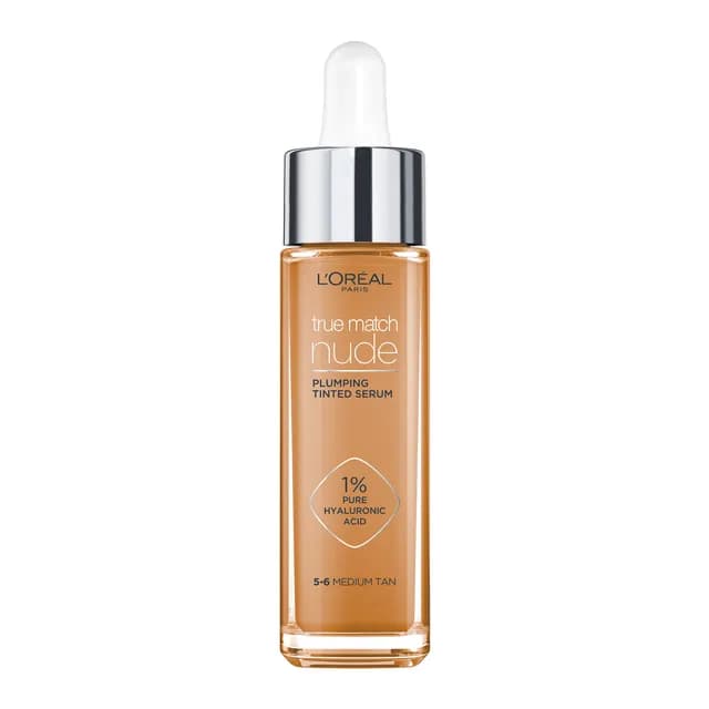 L'Oreal Paris True Match Nude Plumping Tinted Serum 5-6 Medium Tan 30 ml