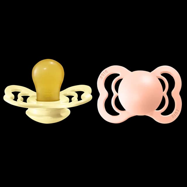 BIBS Supreme Nappar Latex Sunshine/Peach Sunset strl. 1 (0-6 månader) 2-pack