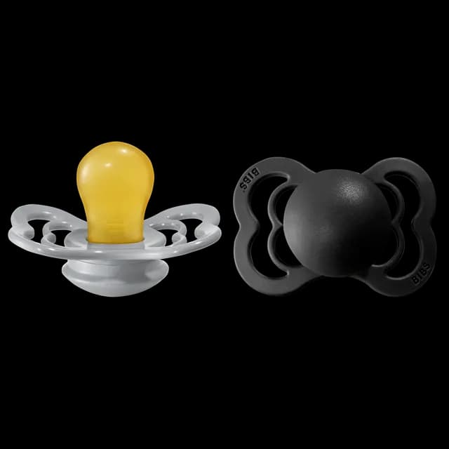 BIBS Supreme Nappar Latex Cloud/Black strl. 1 (0-6 månader) 2-pack