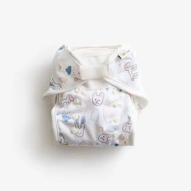 Vimse All-in-two Blöja White Teddy