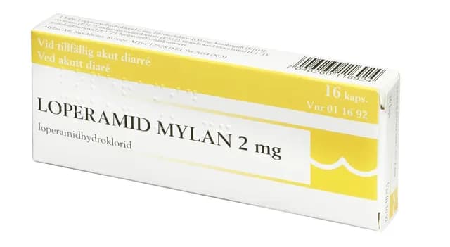 Loperamid Mylan, kapsel, hård 2 mg 16 st