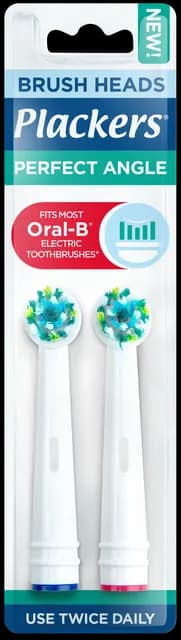 Plackers Brush head refills Perfect Angle Tandborsthuvuden 2 st