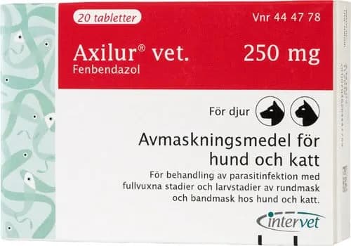 Axilur vet., tablett 250 mg 20 st