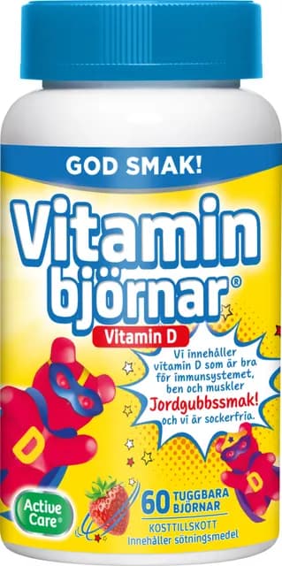 Active Care Vitaminbjörnar D-vitamin 60 gummies