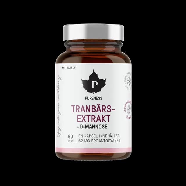 Pureness Tranbär + D-monnose 60 kapslar