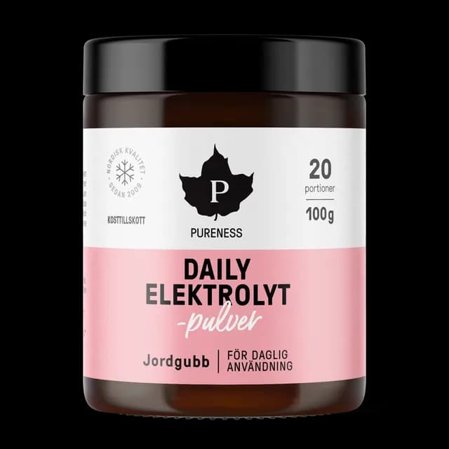 Pureness Daily Elektrolytpulver Jordgubb 100 g
