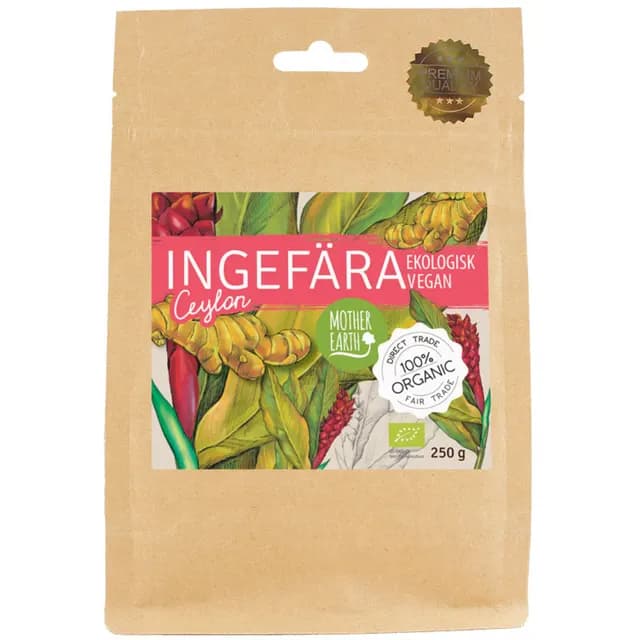 Mother Earth Ingefärapulver Premium ME EKO 250 g