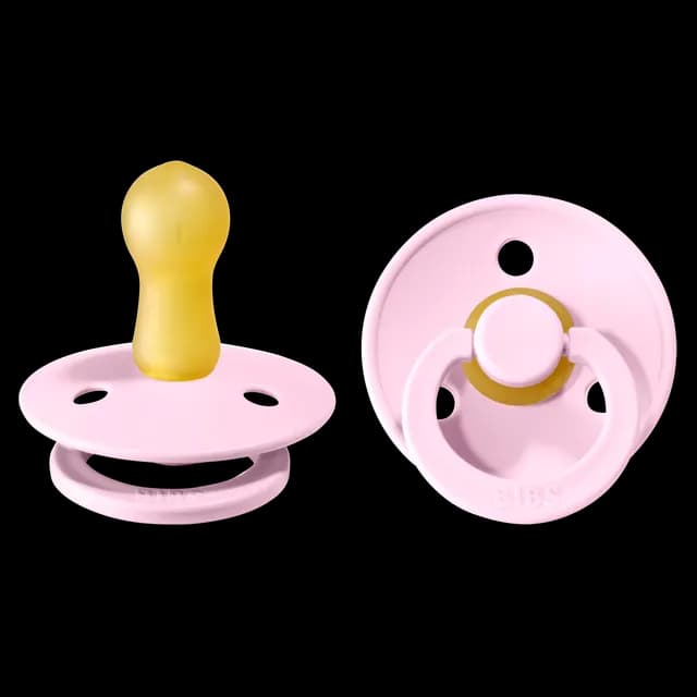 BIBS Colour Latex Size 2 Baby Pink/Baby Pink 2-pack