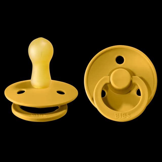 BIBS Colour Latex Size 2 Mustard/Mustard 2-pack
