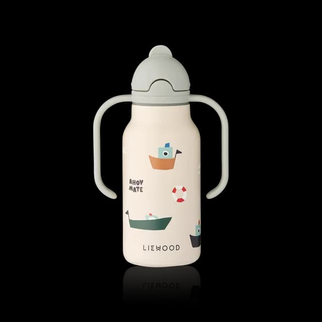 LIEWOOD Kimmie Sugrörsflaska Sailing/Sandy 250 ml