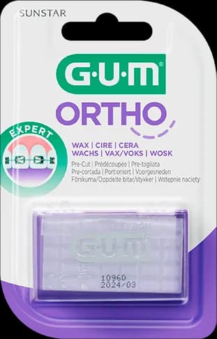 GUM Ortho Wax Skydd vid Tandställning 35 st