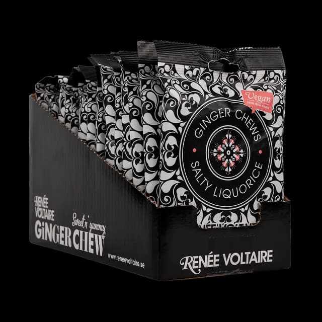 Renée Voltaire Ginger Chews Saltlakrits 84 g 15-pack