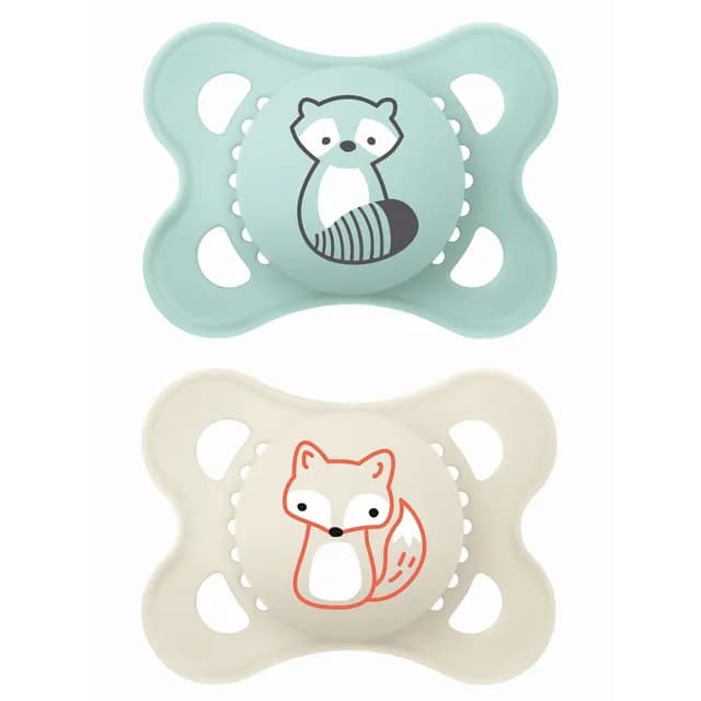 MAM Original Silicone Blue 0-6m 2-pack